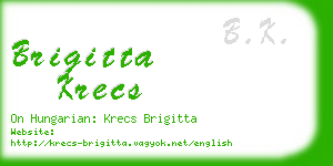 brigitta krecs business card